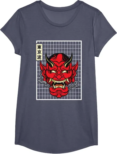 Vista 17 de Máscara japonesa de Demon Hannya Oni con máscara japonesa, Negro