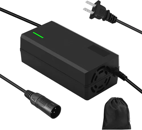 Vista 7 de Cargador súper rápido de 54.6V 3A / 5A para batería de 48V, 7 tipos de enchufes para elegir, sin necesidad de adaptador, más seguro. Compatible