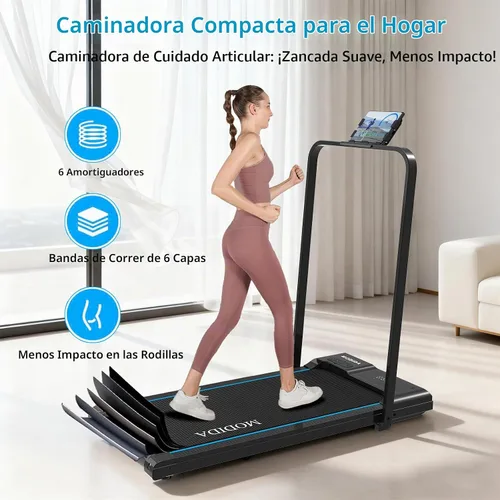 Vista 8 de 3 in 1 Under Desk Treadmill with Incline Walking Pad for Home & Office Negro