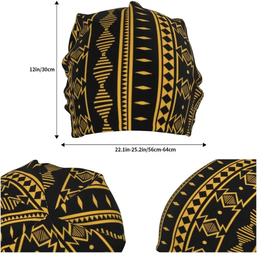 Vista 6 de Gorro africano holgado de invierno, gorro de punto casual para hombres y mujeres
