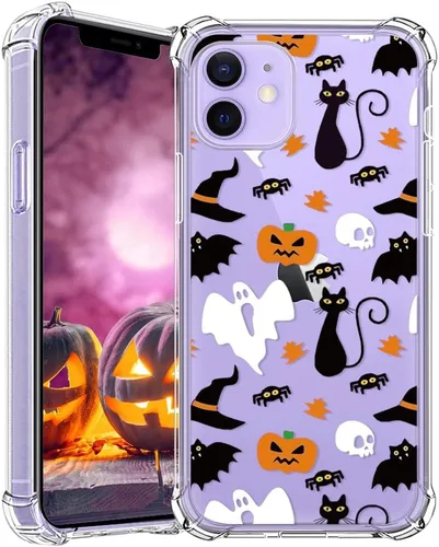 Vista 50 de Funda transparente de Halloween para Google 6a, con patrón de fantasma, funda protectora de TPU suave, delgada, a prueba de golpes, para niños