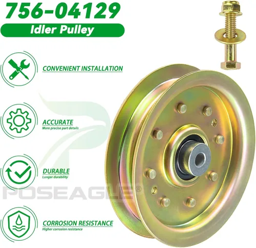 Vista 7 de 756-04129b Polea tensora 4.25 para cortacésped Cub Cadet 50" RZT50 LTX1040 Replaces 956-04129b 753-08171 753-08068a 12675 for Troy Bilt 42" Cub