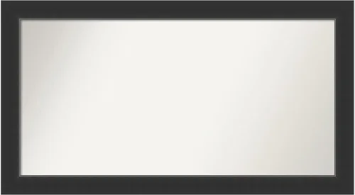 Vista 16 de Amanti Art Espejo personalizado, espejo de baño negro Astor, espejo de pared o espejo de tocador de baño sobre el fregadero (25 x 25 pulgadas)