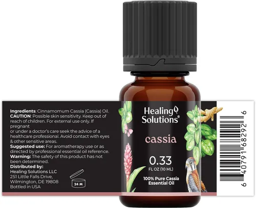 Vista 2 de Healing Solutions Aceite Esencial de Cassia - 0.33 Onzas Líquidas
