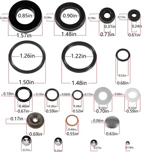 Vista 3 de 93642 Kit de sellos de piso para Lincoln Walker 2 Ton todas las series B C