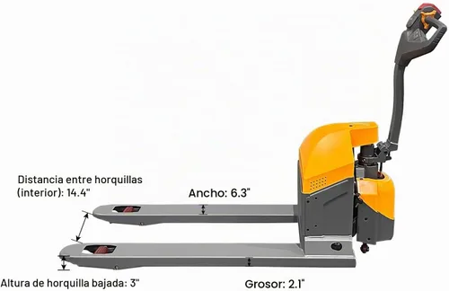Vista 3 de APOLLOLIFT Gato eléctrico de la plataforma, capacidad de 3300lbs 6-8H
