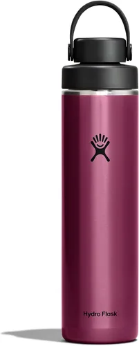 Vista 13 de Hydro Flask Tapa de pico flexible ancha y ligera - Botella de agua aislada de acero inoxidable de 24 onzas, azul zafiro Sapphire Blue