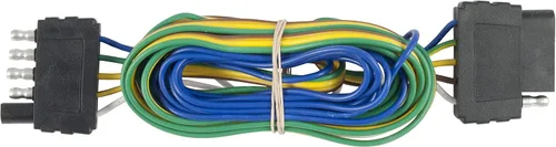 Vista 4 de Curt 58550 conector plano de 5 vías, enchufe y toma.
