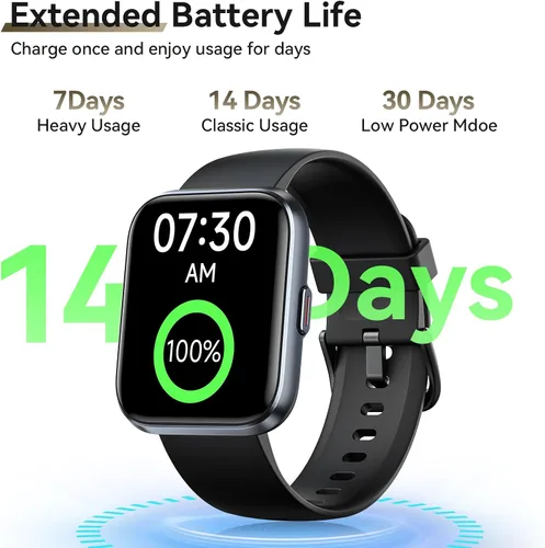 Vista 3 de Relojes inteligentes para mujeres y hombres, Android y iPhone, Alexa integrado, reloj inteligente de 1.8 pulgadas