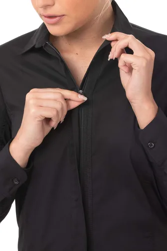 Vista 4 de Chef Works Women's Shelby Zip Front Shirt