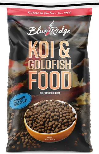 Vista 12 de Blue Ridge comida para peces Koi 2 libras - Fórmula de crecimiento mini para peces Koi, comida para peces dorados, comida premium para peces
