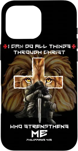 Vista 17 de Fundas para iPhone 11 Christian Phone Cases Men Bible Verse Philippians 4:13 Lion Case