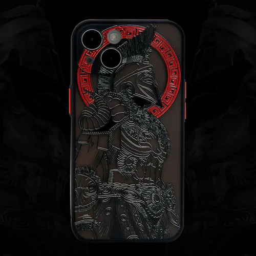 Vista 16 de Cool Gladiator - Funda para teléfono con relieve 3D, compatible con iPhone 7/8/SE, transparente esmerilado y moderno