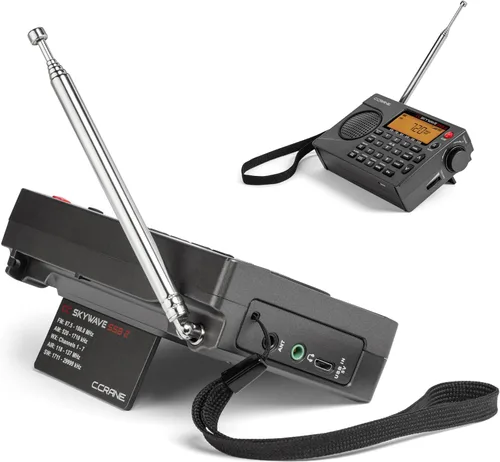 Vista 6 de C. Crane CC Skywave SSB 2 AM, FM, onda corta, NOAA Weather + Alert, banda de aviación VHF escaneable y bandas laterales únicas Radio portátil