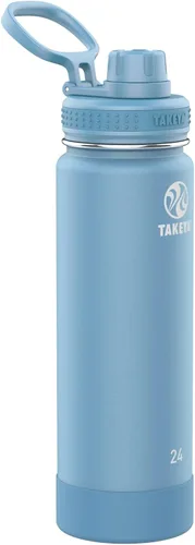Vista 38 de Takeya Actives Botella de Agua con Tapa de Boquilla, Botella con Doble Aislamiento de Acero Inoxidable, Apta para Lavavajillas y Sin BPA, Botella