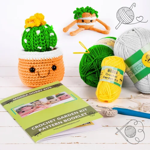 Vista 6 de MODDA Kit de Ganchillo para Principiantes - Kit de Inicio de Ganchillo para Principiantes con Tutoriales en Video Fáciles de Seguir, Kits