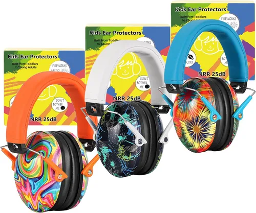Vista 7 de PROHEAR 032 2.0 - Auriculares con cancelación de ruido para niños - Reducción de ruido de 25dB - Orejeras ajustables de protección sensorial