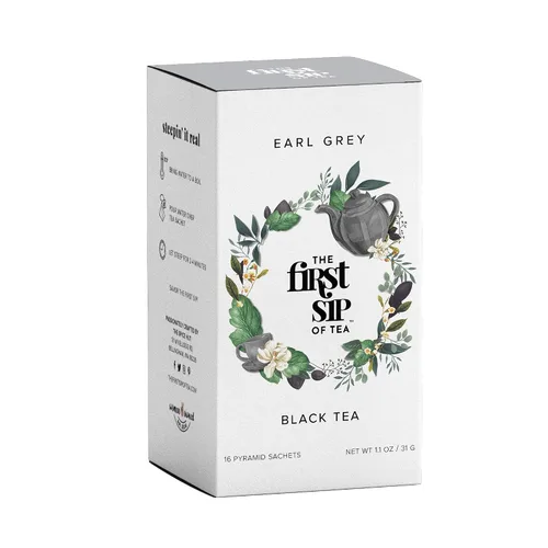 Vista 13 de Crème de la Earl orgánica, hojas sueltas saborizadas Earl gris té negro, el primer sorbo de té, bolsa de 8 onzas (80-100 porciones) The Spice Hut