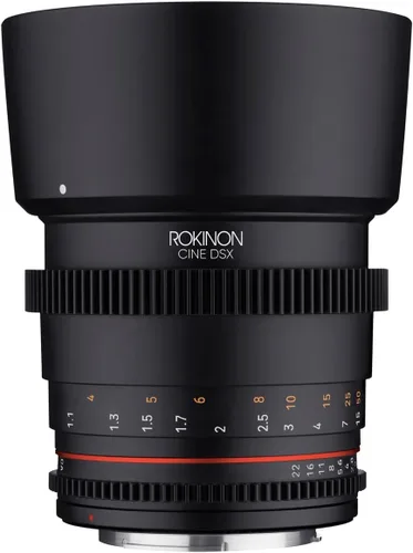 Vista 8 de Rokinon 85mm T1.5 Lente de cine de alta velocidad DSX de cuadro completo para Canon EF La lente de cine DSX ofrece un control de enfoque suave