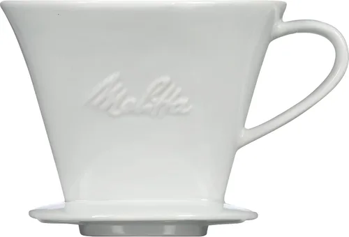 Vista 3 de Melitta No 2 - Cafetera de porcelana de una sola taza, color blanco