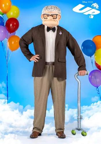 Vista 2 de Disfraz de Carl Disney UP para hombre de talla grande
