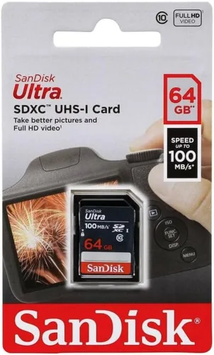 Vista 4 de SanDisk Tarjeta de memoria Ultra SDXC UHS-I de 64 GB - 100 MB/s, C10, U1, Full HD, tarjeta SD Tarjeta SDXC de 64 GB con velocidad de lectura