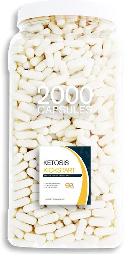 Vista 10 de Ketosis Kickstart - Sales de beta-hidroxibutirato de 250 CT para dieta cetogénica en un tarro de agarre cuadrado transparente