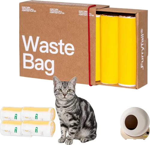 Vista 9 de Furrytail Caja de arena automática autolimpieza con 120 bolsas de residuos
