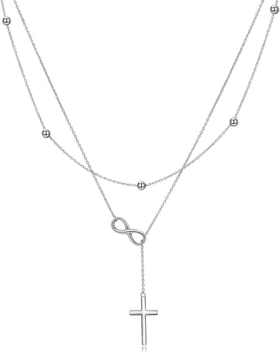 Vista 19 de MONGAS Árbol de la vida/cruz infinita/cerradura y llave/loto/hamsa/caballo/fresa/ópalo/látar/libélula/corazón/violín collar en capas de plata