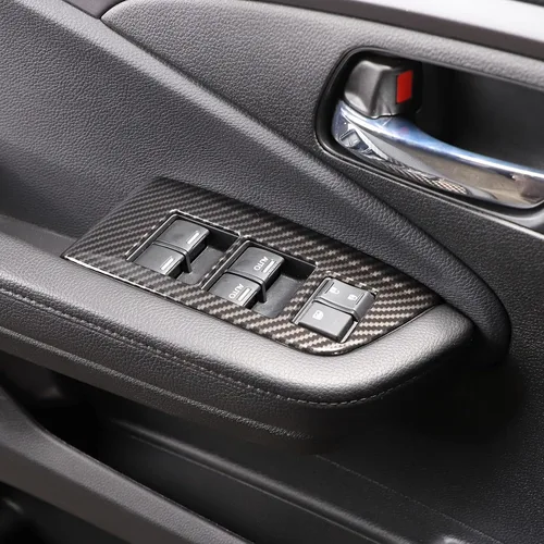 Vista 7 de Cubierta del panel del interruptor de elevación de ventana para Honda Pilot 2016-2022, accesorios para controlador de ventana, marco de puerta