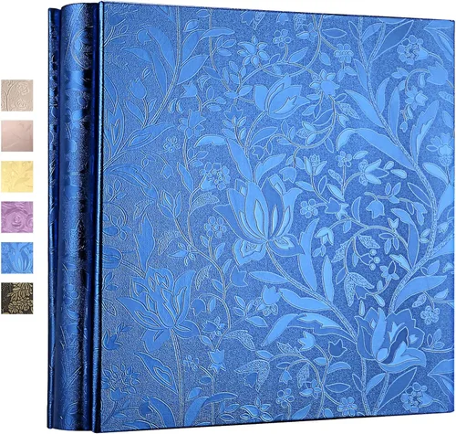 Vista 7 de Vienrose - Álbum de fotos 4x6 con 600 bolsillos, libro grande de fotos con funda de cuero sintético PU para álbum de boda, bebé, graduación