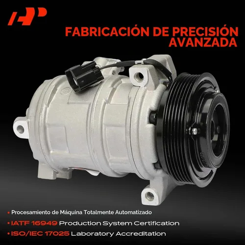 Vista 3 de Compresor de CA A-Premium con embrague compatible con Cadillac