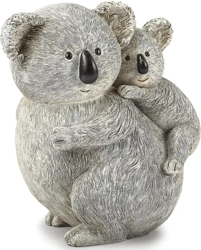 Vista 6 de Roman Giftware Inc., colección Pudgy Pals, estatua de koala y bebé, 8.5 pulgadas de alto, decorativo, regalo de jardín, decoración para el hogar al