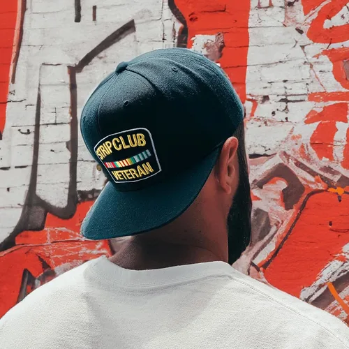 Vista 5 de CHOK.LIDS Strip Club Veterano Visera Plana Gorra de béisbol Gorra de béisbol Cierre Snapback PS101