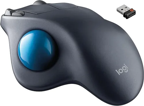 Vista 7 de Logitech, LOG910001799, M570 Ratón inalámbrico Trackball, 1, gris oscuro