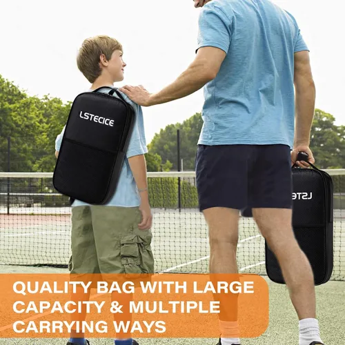 Vista 9 de Pickleball Paddles Set of 4, Fiberglass Pickleball Paddles with Honeycomb Core, Lightweight Pickleball Set with Balls & Bag for Men, Women &
