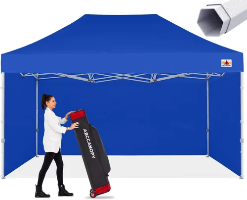 Vista 19 de ABCCANOPY - Tienda de campaña con dosel de primera calidad, sombra instantánea comercial, 10 x 15, serie premium, gris