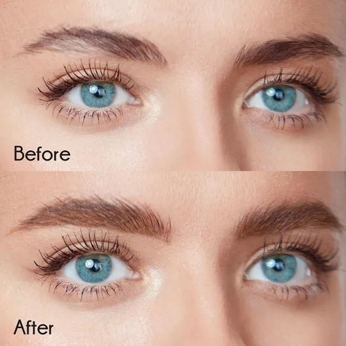 Vista 6 de Ruby Kisses GoBrow - Lápiz de cejas, afilable, de larga duración, lápiz de madera para cejas de aspecto natural, paquete de 3 (marrón chocolate)