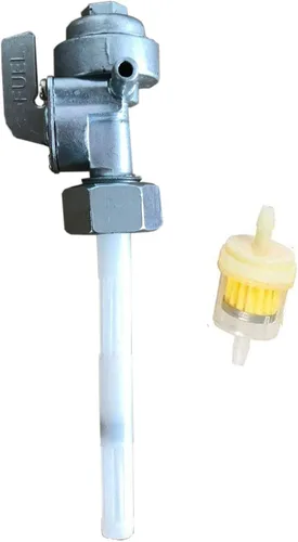Vista 2 de Petcock - Válvula de interruptor de depósito de combustible compatible con CX500 Hammerhead 150CC 250CC 150 250 Go Kart Buggy