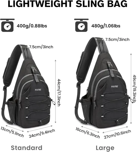 Vista 7 de G4Free Pickleball Bag, Crossbody Sling Bag for Men Women, Pickleball Backpack, Pickle Ball Paddle Bag Gifts for Sports