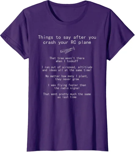 Vista 13 de Cosas que decir cuando te estrellas con tu camiseta RC Plane hobby