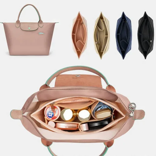 Vista 5 de Lckaey organizador tote para bolso longchamp inserto organizador monedero inserto 1028azul marino-S