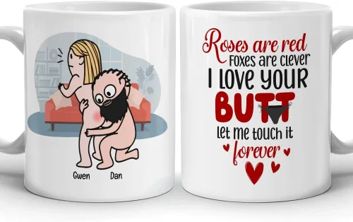 Vista 12 de Taza Kamasutra personalizada, regalos del día de San Valentín para esposa, divertida taza de aniversario para ella, regalos de inauguración