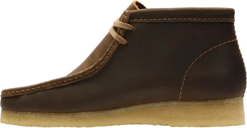 Vista 5 de Clarks Wallabee Chukka Botas para hombre cera de abeja cuero