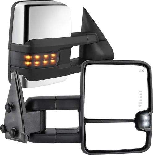 Vista 42 de AUTOSAVER88 Espejos de remolque compatibles con Chevy Silverado GMC Sierra 2007-2014, juego de espejos de remolque con calefacción eléctrica