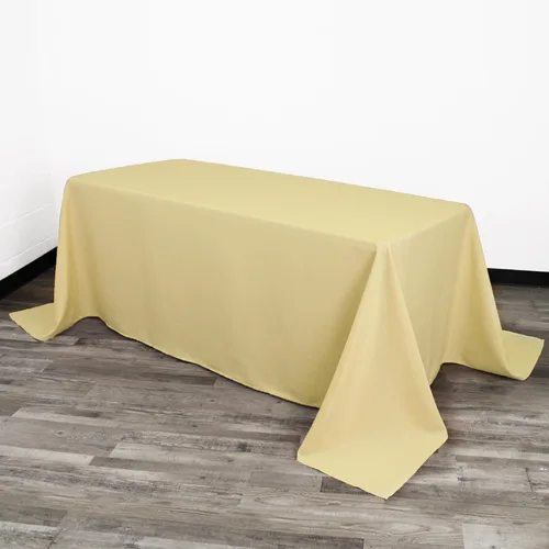 Vista 40 de Your Chair Covers - Mantel rectangular de poliéster sin costuras de alta calidad de 60 pulgadas de ancho x 102 pulgadas de largo - Negro - Mantel