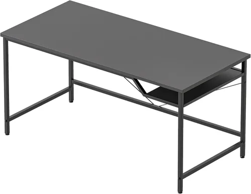 Vista 17 de Mericonia Escritorio para computadora, escritorio de juegos para espacios pequeños, mesa de estilo moderno y simple para oficina en casa, mesa