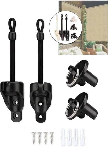 Vista 21 de Coolaroo - Piezas de repuesto para atar sombra y tapa de extremo con kit de anillo, resistencia a la intemperie, compatible con persianas