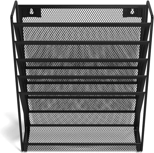 Vista 3 de TRU RED Archivador de pared con letras de malla, organizador colgante de 5