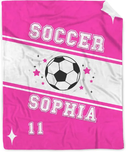 Vista 16 de Manta de fútbol para niñas, regalos de fútbol para niñas y niños, manta de franela de forro polar suave y cálida para niñas, regalos de fútbol